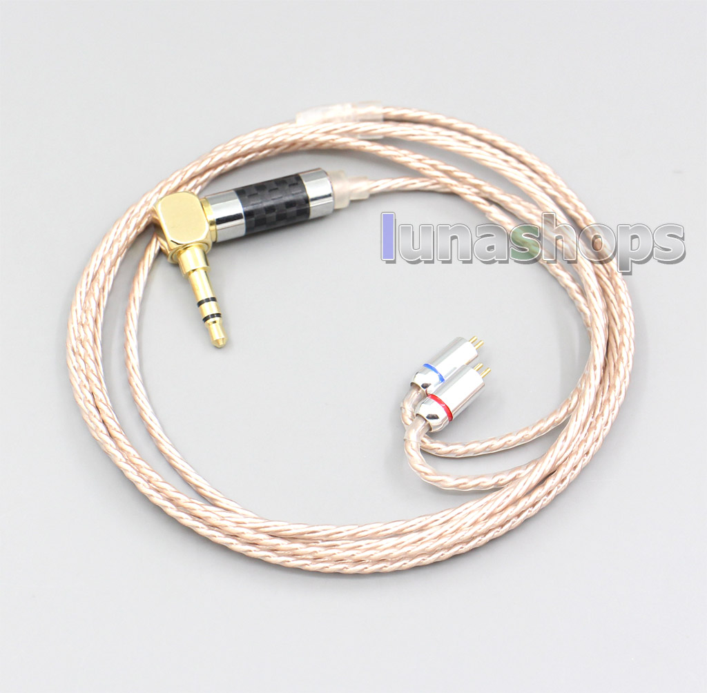 Hi-Res Brown XLR 3.5mm 2.5mm 4.4mm Earphone Cable For 0.78mm Flat Step JH Audio JH16 Pro JH11 Pro 5 6 7 BA Custom