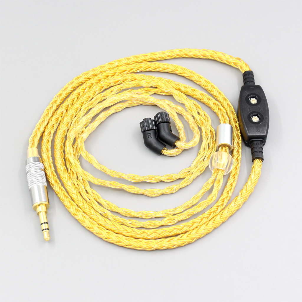 16 Core OCC Gold Plated Braided Earphone Cable For AKR03 Roxxane JH Audio JH24 Layla Angie