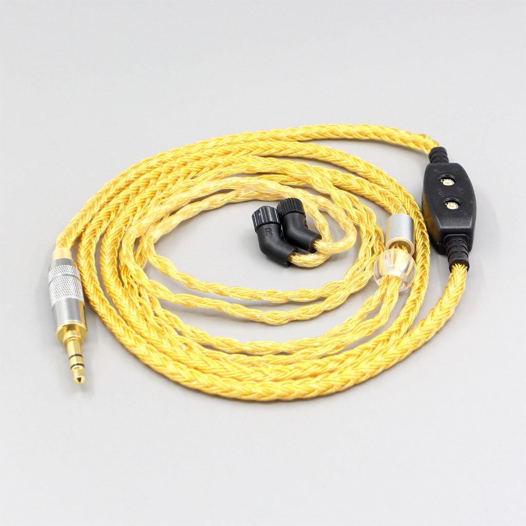 16 Core OCC Gold Plated Braided Earphone Cable For AKR03 Roxxane JH Audio JH24 Layla Angie