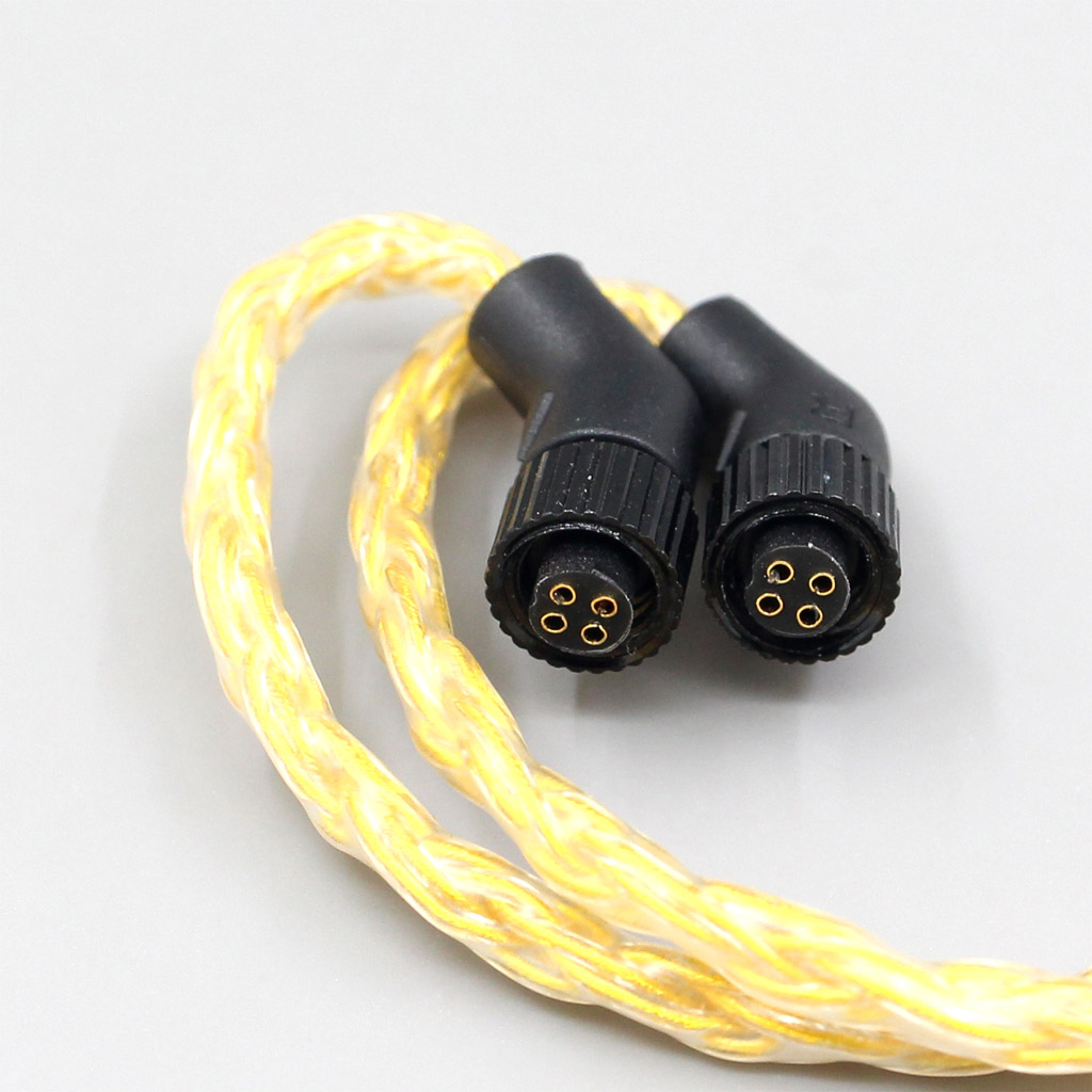 16 Core OCC Gold Plated Braided Earphone Cable For AKR03 Roxxane JH Audio JH24 Layla Angie