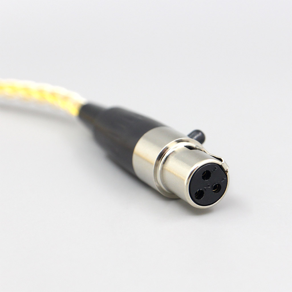 8 Core Silver Gold Plated Braided Earphone Cable For AKG Q701 K702 K271 K272 K240 K141 K712 K181 K267 K712