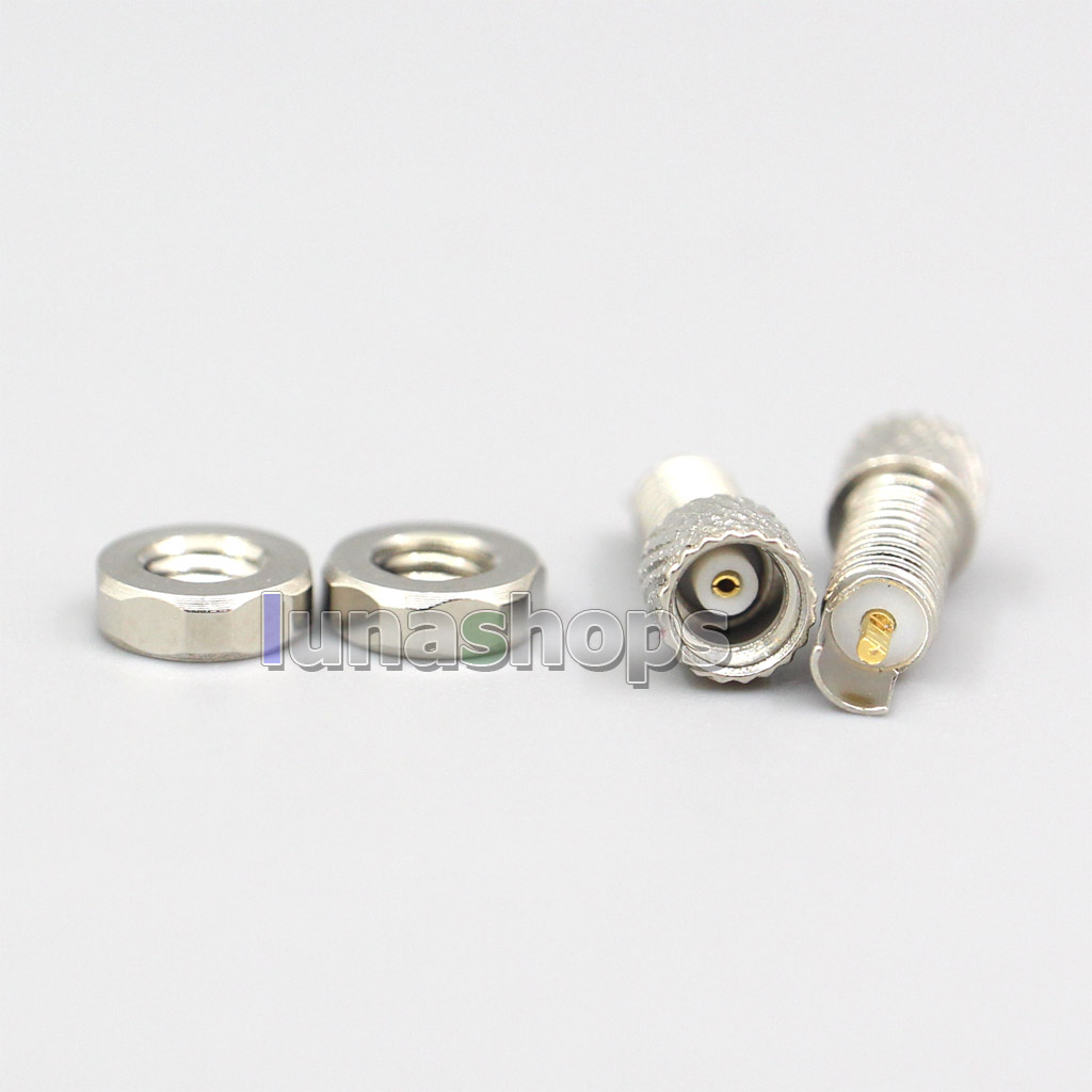 1pair Gold Plated Beryllium Copper MMCX Female Solder Wire Connector DIY Long Short Audio Plug Adapter