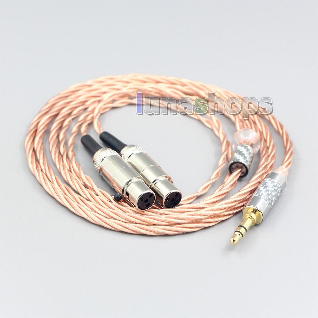 Silver Plated OCC Shielding Coaxial Earphone Cable For Audeze LCD-3 LCD-2 LCD-X LCD-XC LCD-4z LCD-MX4 LCD-GX