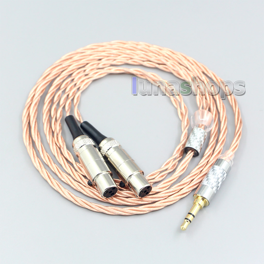 Silver Plated OCC Shielding Coaxial Earphone Cable For Audeze LCD-3 LCD-2 LCD-X LCD-XC LCD-4z LCD-MX4 LCD-GX