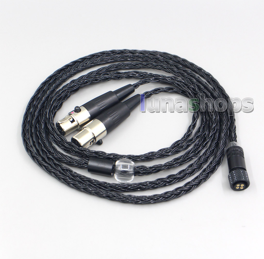 16 Core Black OCC Awesome All In 1 Plug Earphone Cable For Audeze LCD-3 LCD3 LCD-2 LCD2 LCD-X LCD-XC