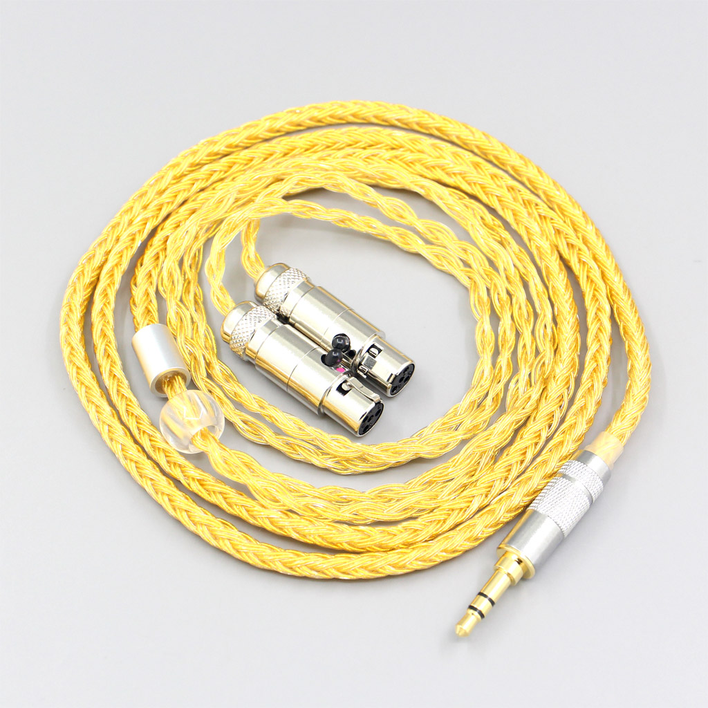 16 Core OCC Gold Plated Braided Earphone Cable For Audeze LCD-3 LCD-2 LCD-X LCD-XC LCD-4z LCD-MX4 LCD-GX