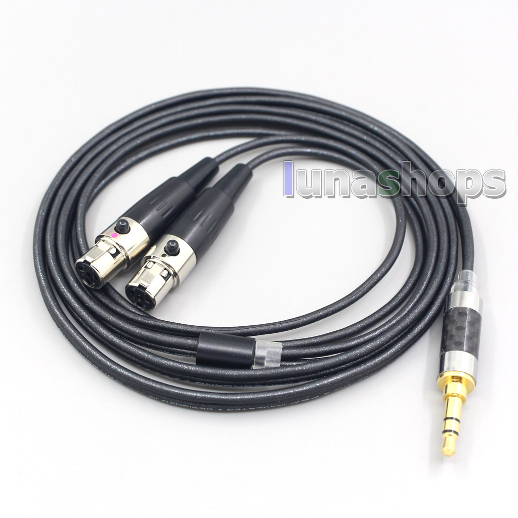 2.5mm 4.4mm XLR 3.5mm Black 99% Pure PCOCC Earphone Cable For Audeze LCD-3 LCD-2 LCD-X LCD-XC LCD-4z LCD-MX4 LCD-GX