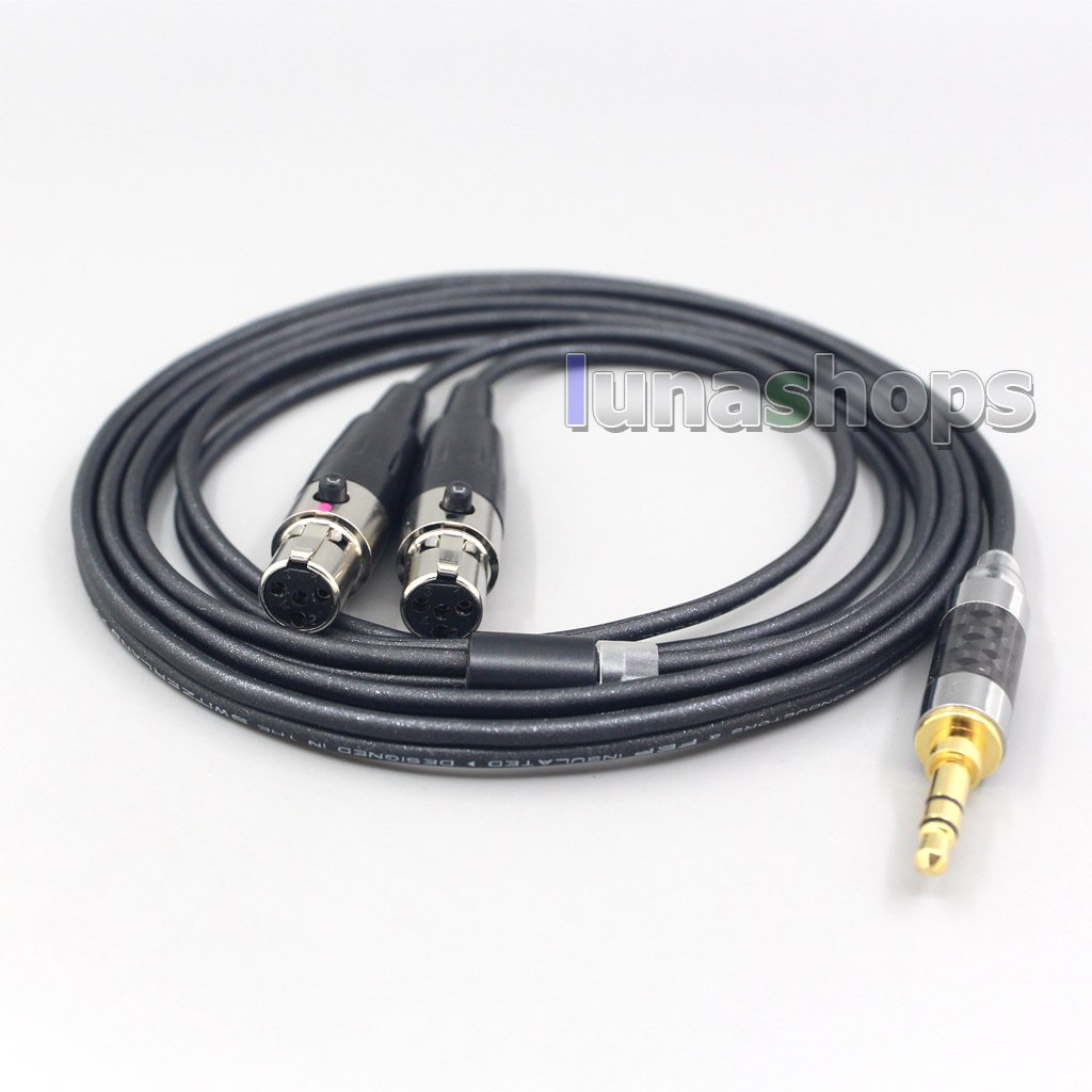 2.5mm 4.4mm XLR 3.5mm Black 99% Pure PCOCC Earphone Cable For Audeze LCD-3 LCD-2 LCD-X LCD-XC LCD-4z LCD-MX4 LCD-GX