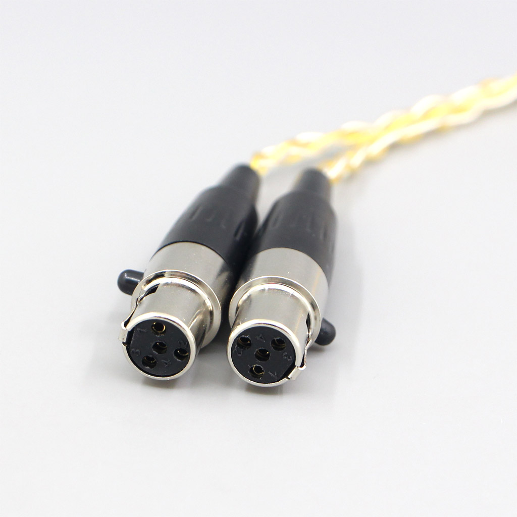 8 Core Silver Gold Plated Earphone Cable For Audeze LCD-3 LCD-2 LCD-2C LCD-4 LCD-X LCD-XC LCD-4z LCD-MX4 LCD-GX