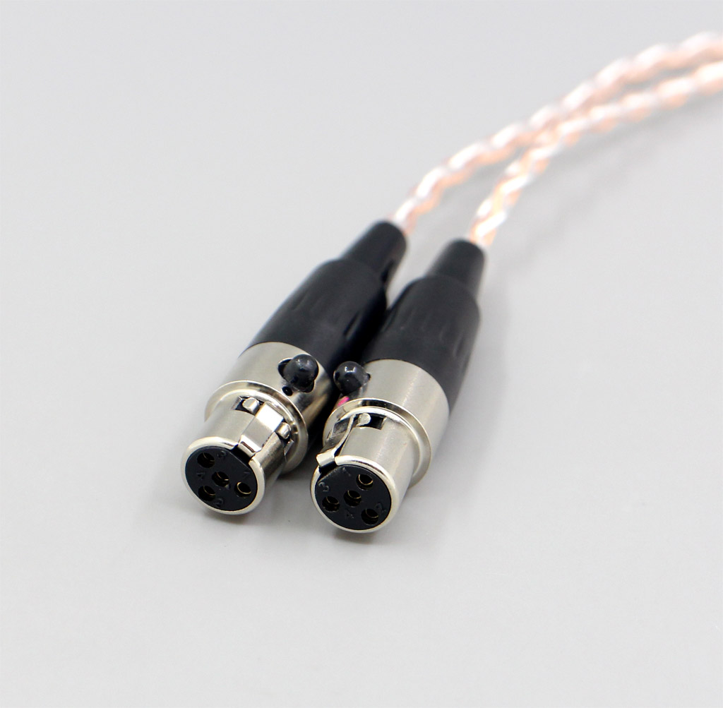 XLR 6.5mm 4.4mm 2.5mm 800 Wires Silver + OCC Headphone Cable For Audeze LCD-3 LCD3 LCD-2 LCD2 LCD-X LCD-XC