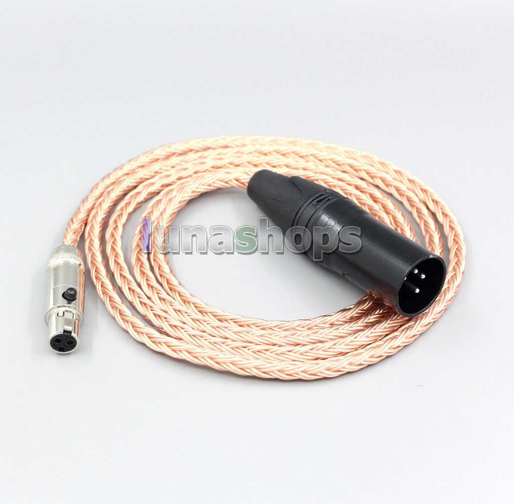 XLR 3 4 Pole 6.5mm 16 Core 7N OCC Earphone Cable For AKG Q701 K702 K271 K272 K240 K141 K712 K181 K267 K712 Headphone