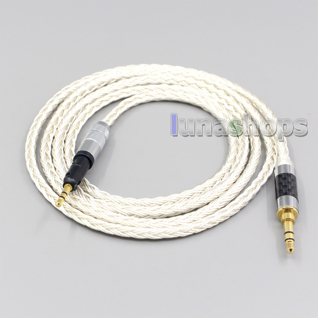 16 Core OCC Silver Plated Headphone Earphone Cable For Audio Technica ATH-M50x ATH-M40x ATH-M70x Headphone Headset