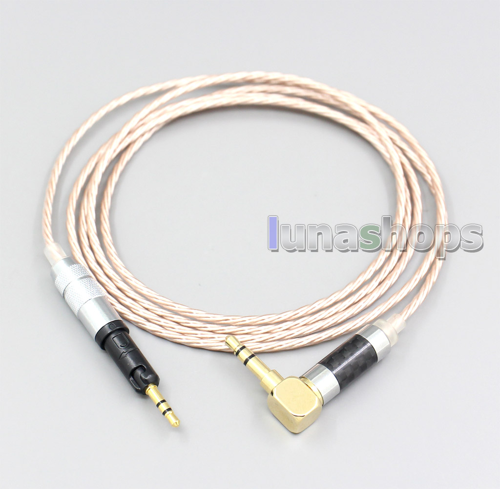 Hi-Res Brown XLR 3.5mm 2.5mm 4.4mm Earphone Cable For Audio Technica ATH-M50x ATH-M40x ATH-M70x Headphone