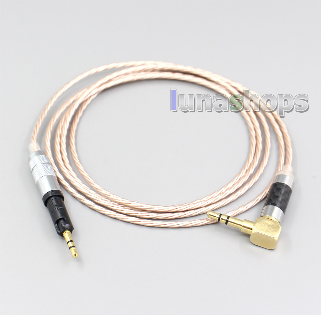 Hi-Res Brown XLR 3.5mm 2.5mm 4.4mm Earphone Cable For Audio Technica ATH-M50x ATH-M40x ATH-M70x Headphone