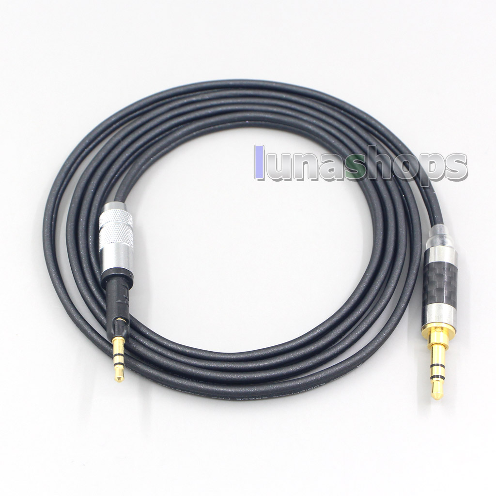 2.5mm 3.5mm 4.4mm XLR Black 99% Pure PCOCC Earphone Cable For Sennheiser HD6 HD7 HD8 MIX DJ HD595