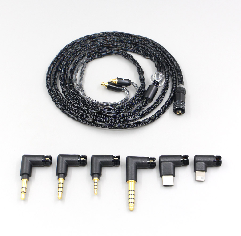 16 Core Black OCC Awesome All In 1 Plug Earphone Cable For Audio Technica ath-ls400 ls300 ls200 ls70 ls50 e40 e50 e70 312A