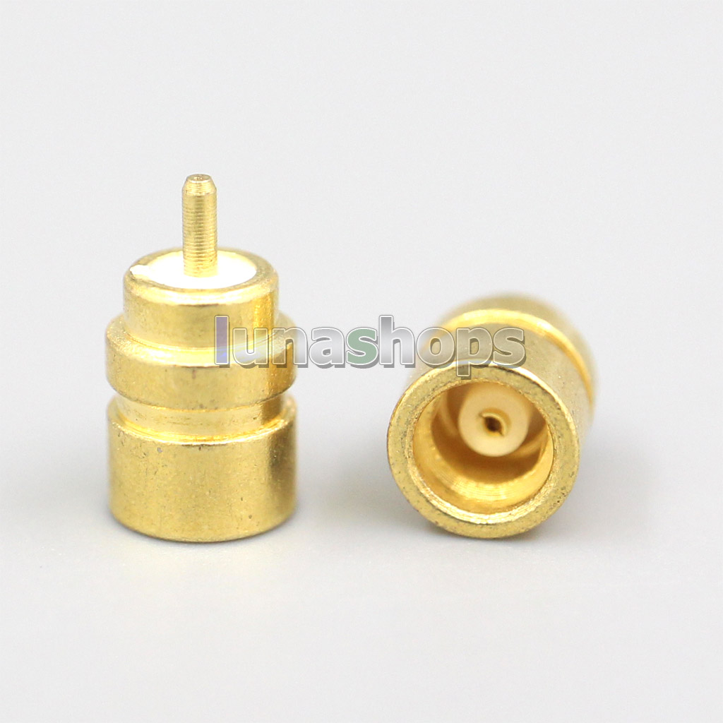 1pair Gold Plated Beryllium Copper MMCX Female Solder Wire Connector DIY Long Short Audio Plug Adapter