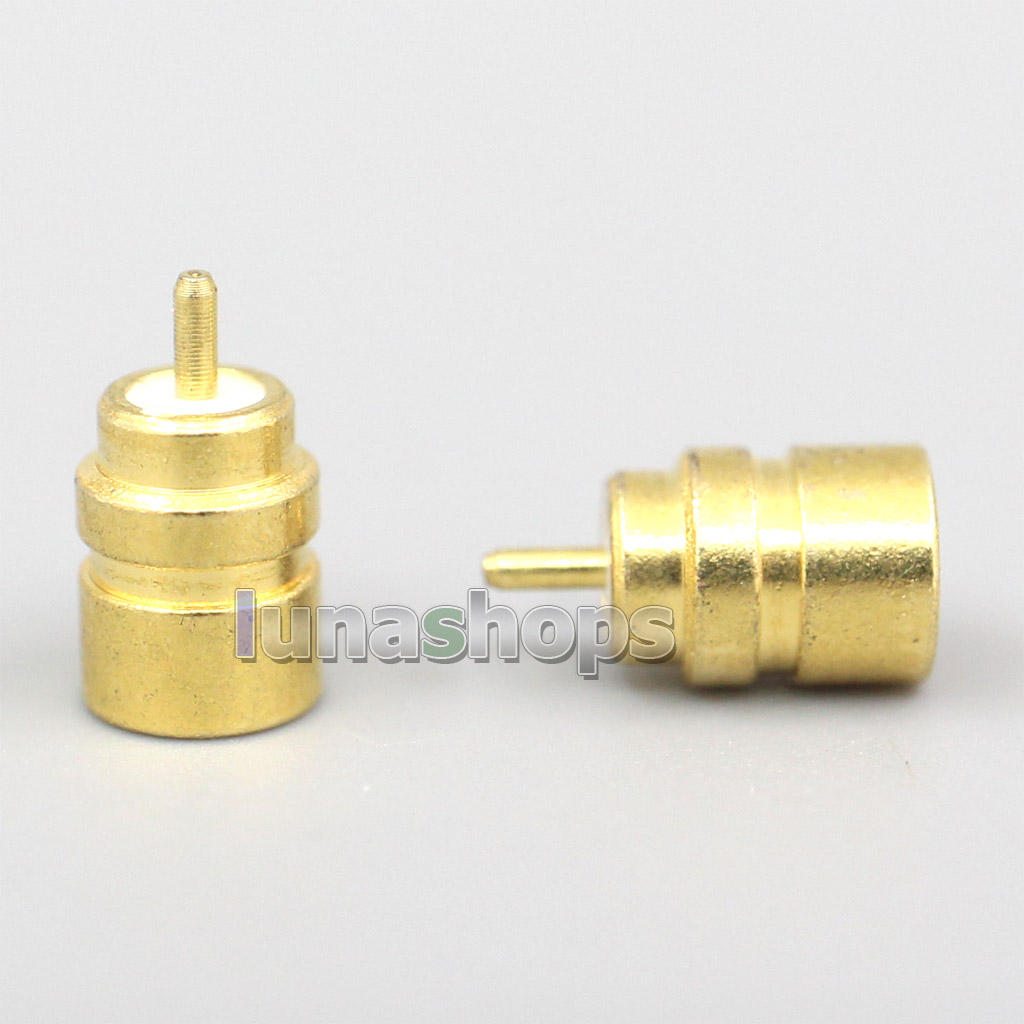 1pair Gold Plated Beryllium Copper MMCX Female Solder Wire Connector DIY Long Short Audio Plug Adapter