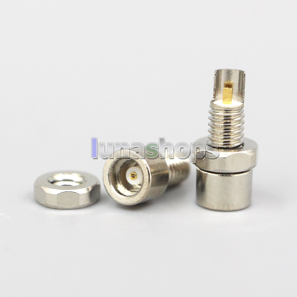 1pair Gold Plated Beryllium Copper MMCX Female Solder Wire Connector DIY Long Short Audio Plug Adapter