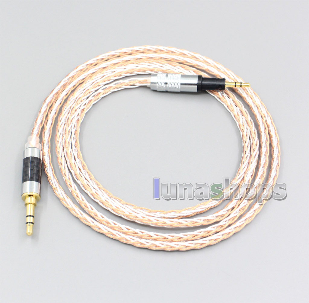 XLR 6.5mm 4.4mm 2.5mm 800 Wires Silver + OCC Headphone Cable For Sennheiser Momentum 1.0 2.0 On-Ear Earphone