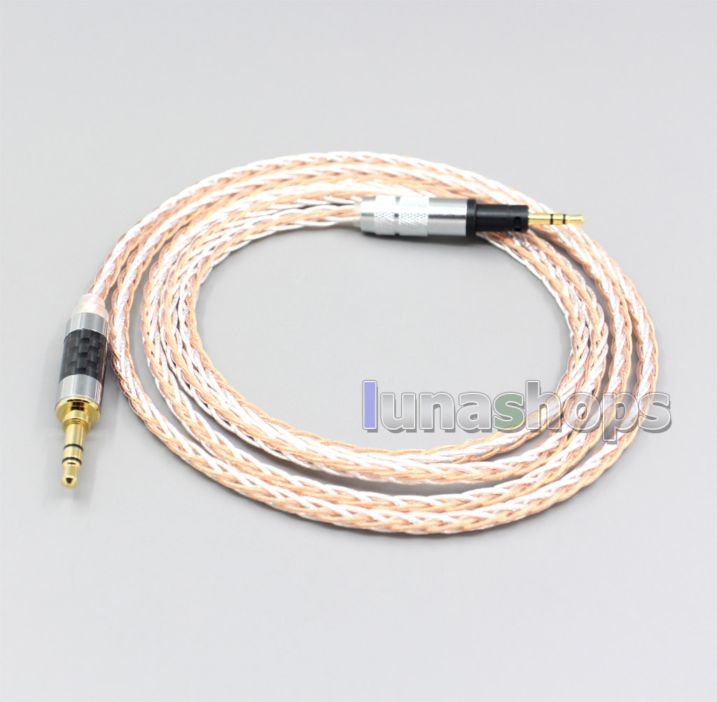 XLR 6.5mm 4.4mm 2.5mm 800 Wires Silver + OCC Headphone Cable For Sennheiser Momentum 1.0 2.0 On-Ear Earphone