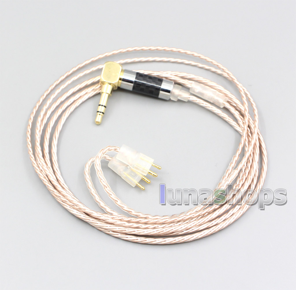 Hi-Res Brown XLR 3.5mm 2.5mm 4.4mm Earphone Cable For Fitear To Go! 334 private c435 mh334 Jaben 111(F111) MH333 223 22