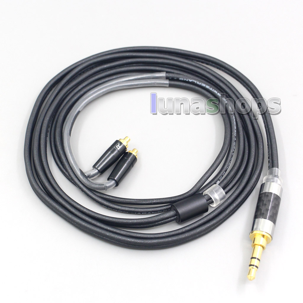 2.5mm 4.4mm 3.5mm XLR Black 99% Pure PCOCC Earphone Cable For AKG N5005 N30 N40 MMCX