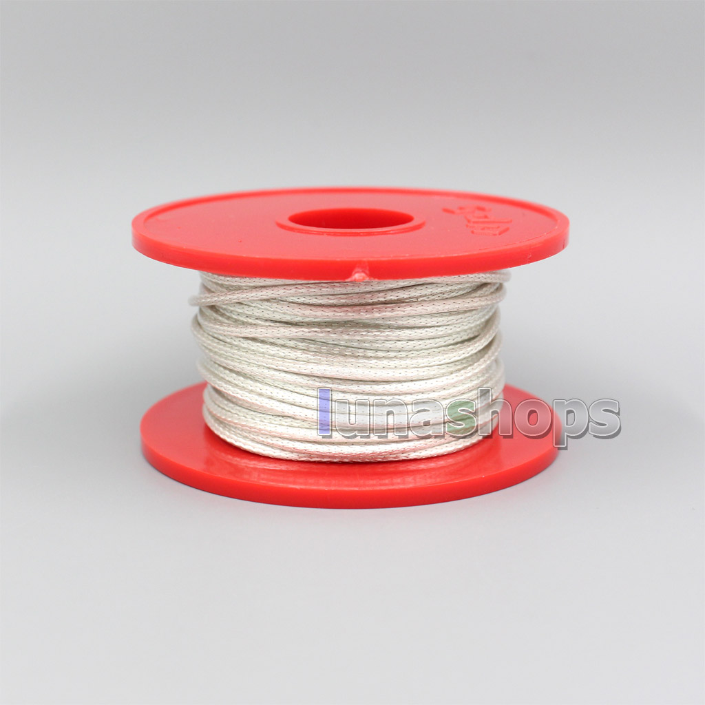 10m High Extreme Soft OCC 64*0.05mm Silver Plated Outside Shielding 19*0.1mm 7N OCC Inside Wire Diameter:1.8mm DIY Cable