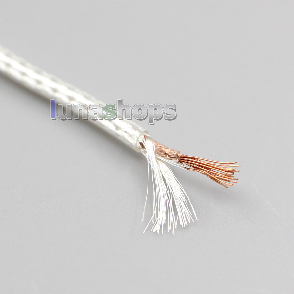 10m High Extreme Soft OCC 64*0.05mm Silver Plated Outside Shielding 19*0.1mm 7N OCC Inside Wire Diameter:1.8mm DIY Cable