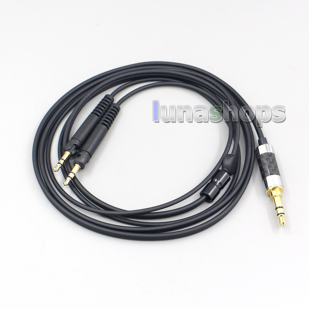 1.2m Full Black OFC Copper Wire Earphone Headphone Cable For Audio-Technica ATH-R70X