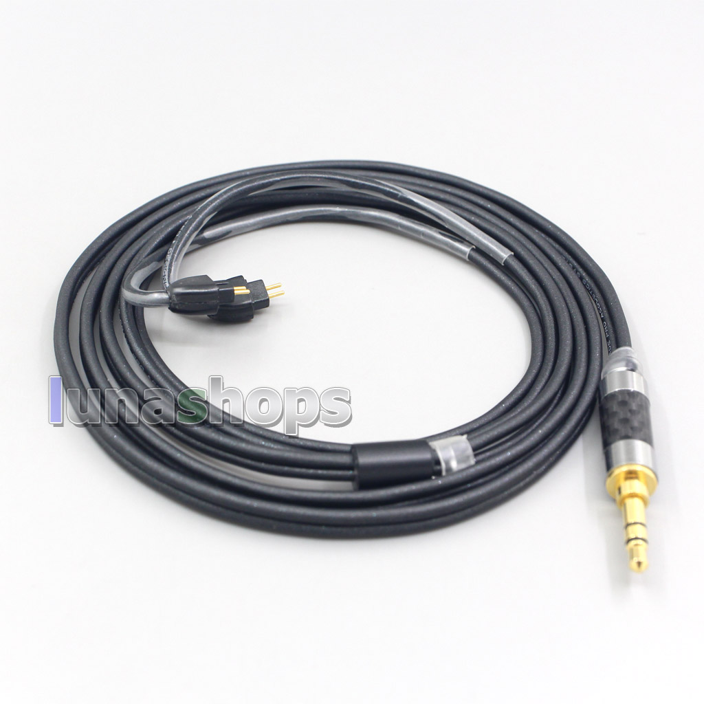 2.5mm 4.4mm XLR 3.5mm Black 99% Pure PCOCC Earphone Cable For AUDEZE iSINE 10 20 LX LCDi3 LCDi4
