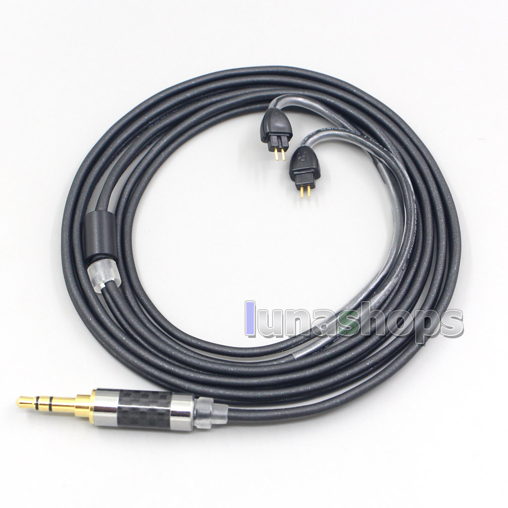2.5mm 4.4mm XLR 3.5mm Black 99% Pure PCOCC Earphone Cable For AUDEZE iSINE 10 20 LX LCDi3 LCDi4