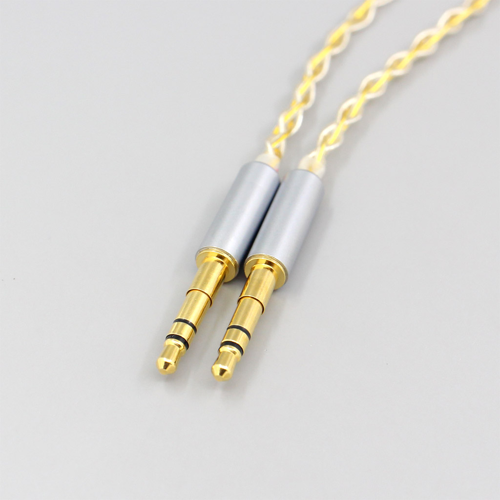 8 Core Silver Gold Plated Earphone Cable For Beyerdynamic T1 T5P II AMIRON HOME Denon AH-D600 AH-D7100 Headphone