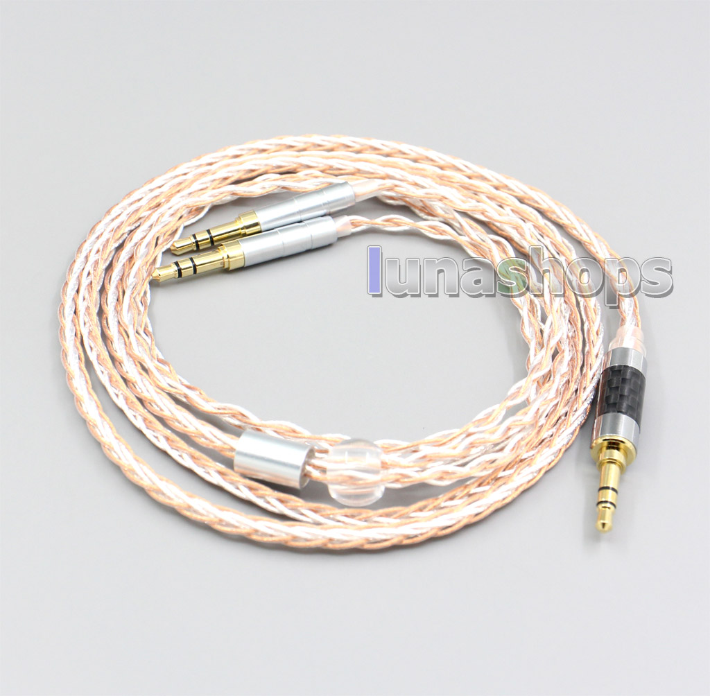 XLR 6.5mm 4.4mm 2.5mm 800 Wires Silver + OCC Headphone Cable For Beyerdynamic T1 T5P II AMIRON HOME 3.5mm Pin