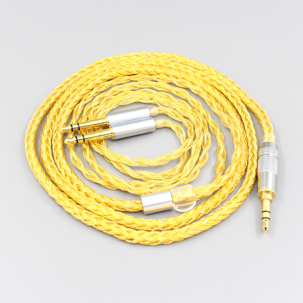 16 Core OCC Gold Plated Braided Earphone Cable For Beyerdynamic T1 T5P II AMIRON HOME 3.5mm Pin Headphone