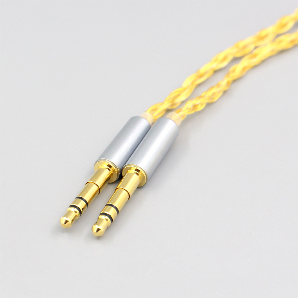 16 Core OCC Gold Plated Braided Earphone Cable For Beyerdynamic T1 T5P II AMIRON HOME 3.5mm Pin Headphone