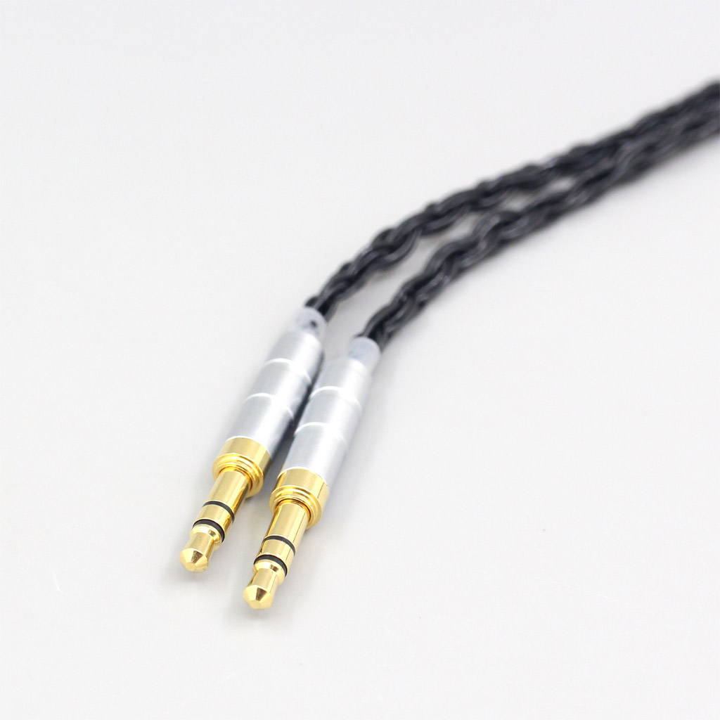 16 Core 7N OCC Black Braided Earphone Cable For TAGO T3-01 T3-02 studio Klipsch HP-3 Heritage 3.5mm Pin headphone