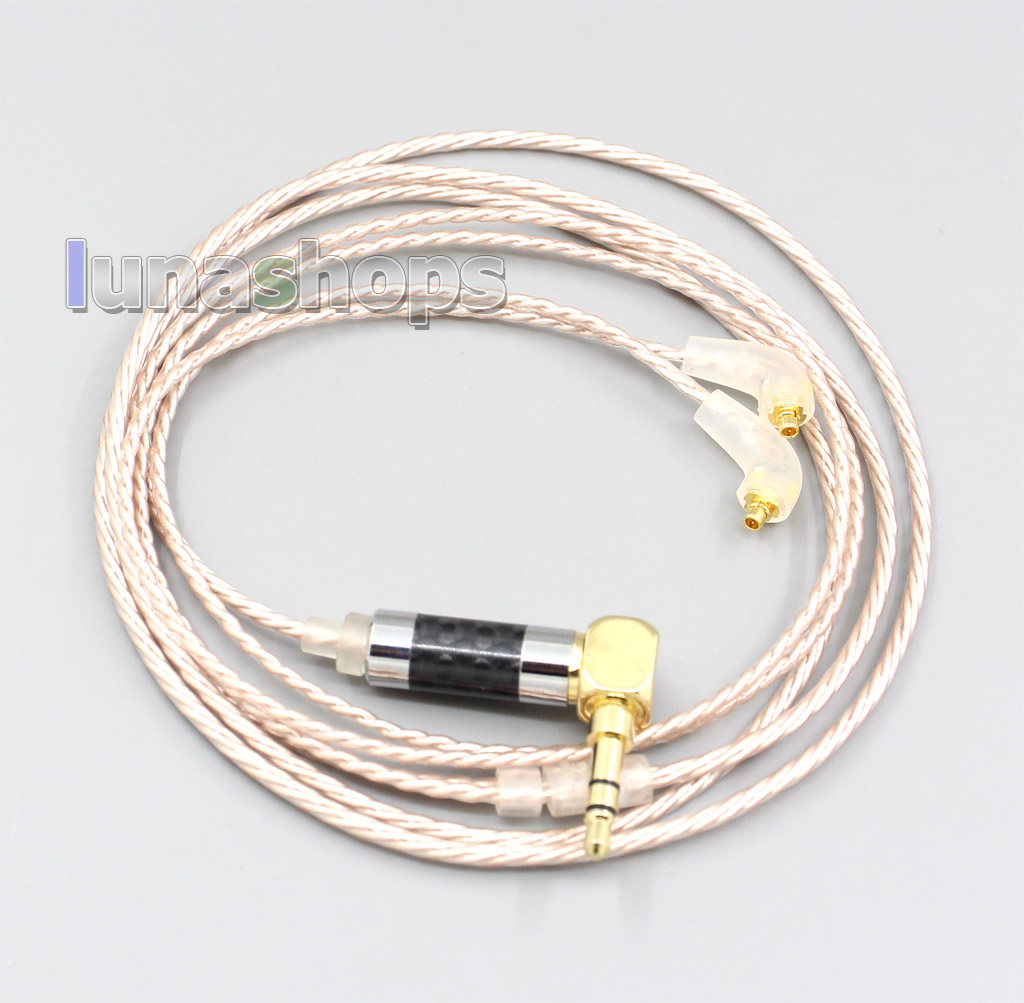 Hi-Res Brown XLR 3.5mm 2.5mm 4.4mm Earphone Cable For Etymotic ER4 XR SR ER4SR ER4XR ER3sr er3se