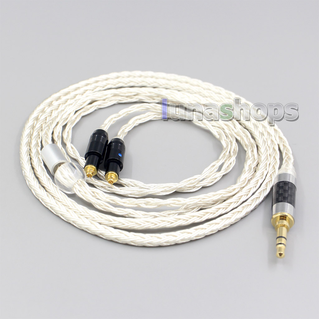 16 Core OCC Silver Plated Earphone Cable For Shure SRH1540 SRH1840 SRH1440