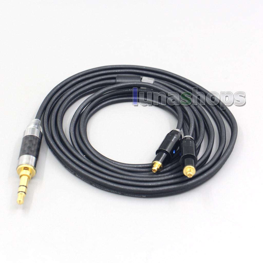 2.5mm 4.4mm XLR 3.5mm Black 99% Pure PCOCC Earphone Cable For Shure SRH1540 SRH1840 SRH1440