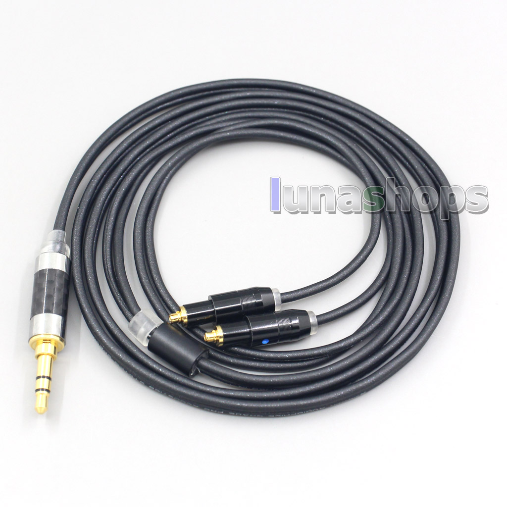 2.5mm 4.4mm XLR 3.5mm Black 99% Pure PCOCC Earphone Cable For Shure SRH1540 SRH1840 SRH1440