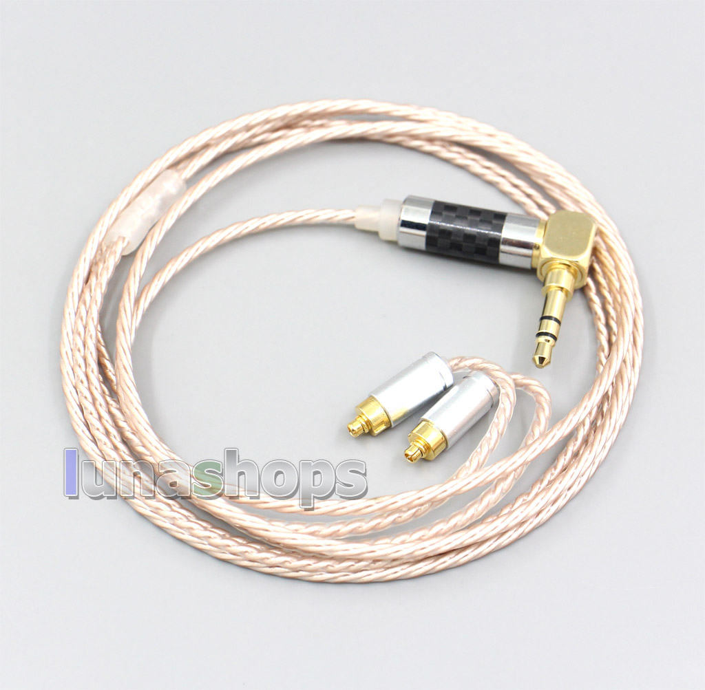 Hi-Res Brown XLR 3.5mm 2.5mm 4.4mm Earphone Cable For Dunu dn-2002