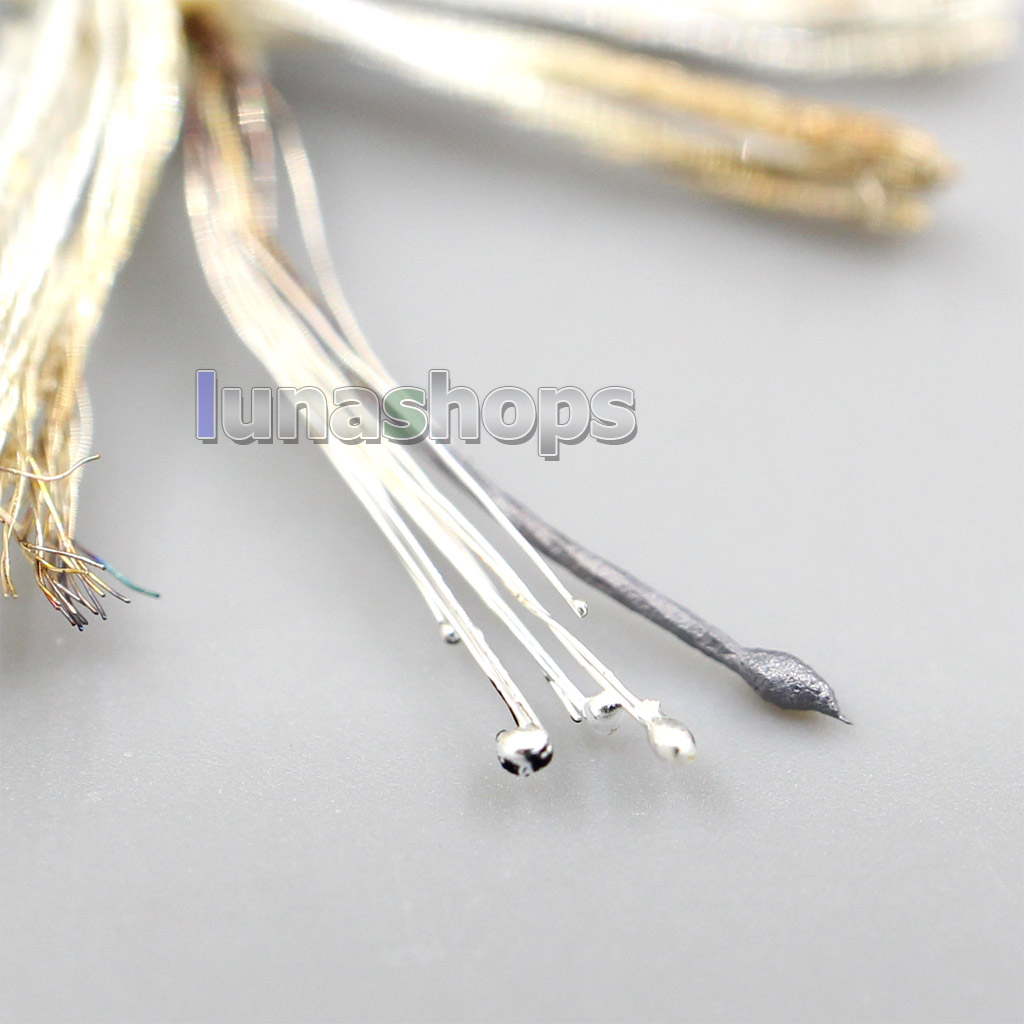10m Type 6 IIzi 315*0.05mm 7N OCC Shielding + 21*0.07mm 99% Pure Silver Palladium Plated+ 7N OCC Gold Plated Wire