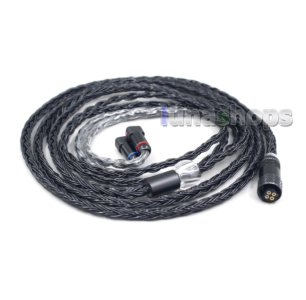 16 Core Black OCC Awesome All In 1 Plug Earphone Cable For UE11 UE18 pro QDC Gemini Gemini-S Anole V3-C V3-S V6-C