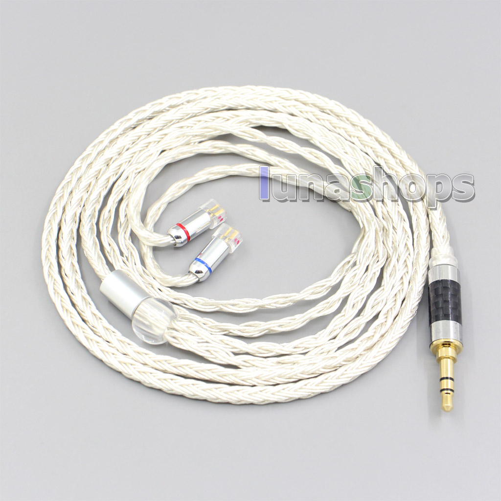 16 Core OCC Silver Plated Headphone Earphone Cable For Sennheiser IE8 IE8i IE80 IE80s Metal Pin