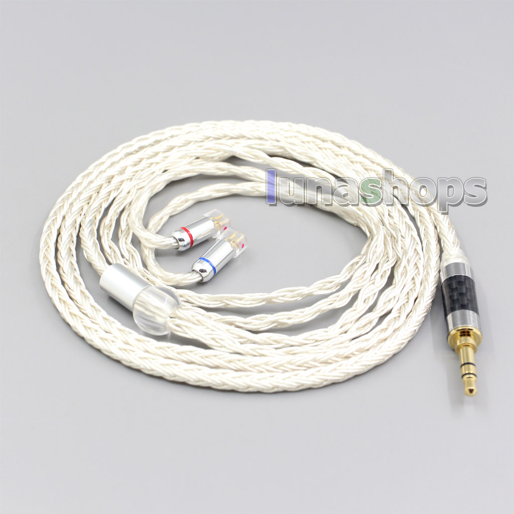 16 Core OCC Silver Plated Headphone Earphone Cable For Sennheiser IE8 IE8i IE80 IE80s Metal Pin