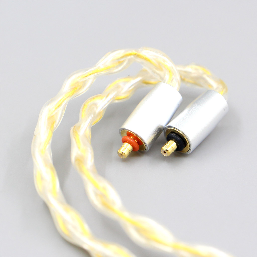 8 Core OCC Silver Gold Plated Braided Earphone Cable For UE Live UE6Pro Lighting SUPERBAX IPX