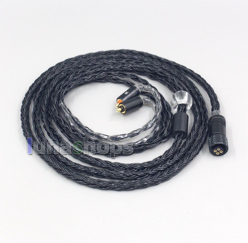 16 Core Black OCC Awesome All In 1 Plug Earphone Cable For UE Live UE6Pro Lighting SUPERBAX IPX