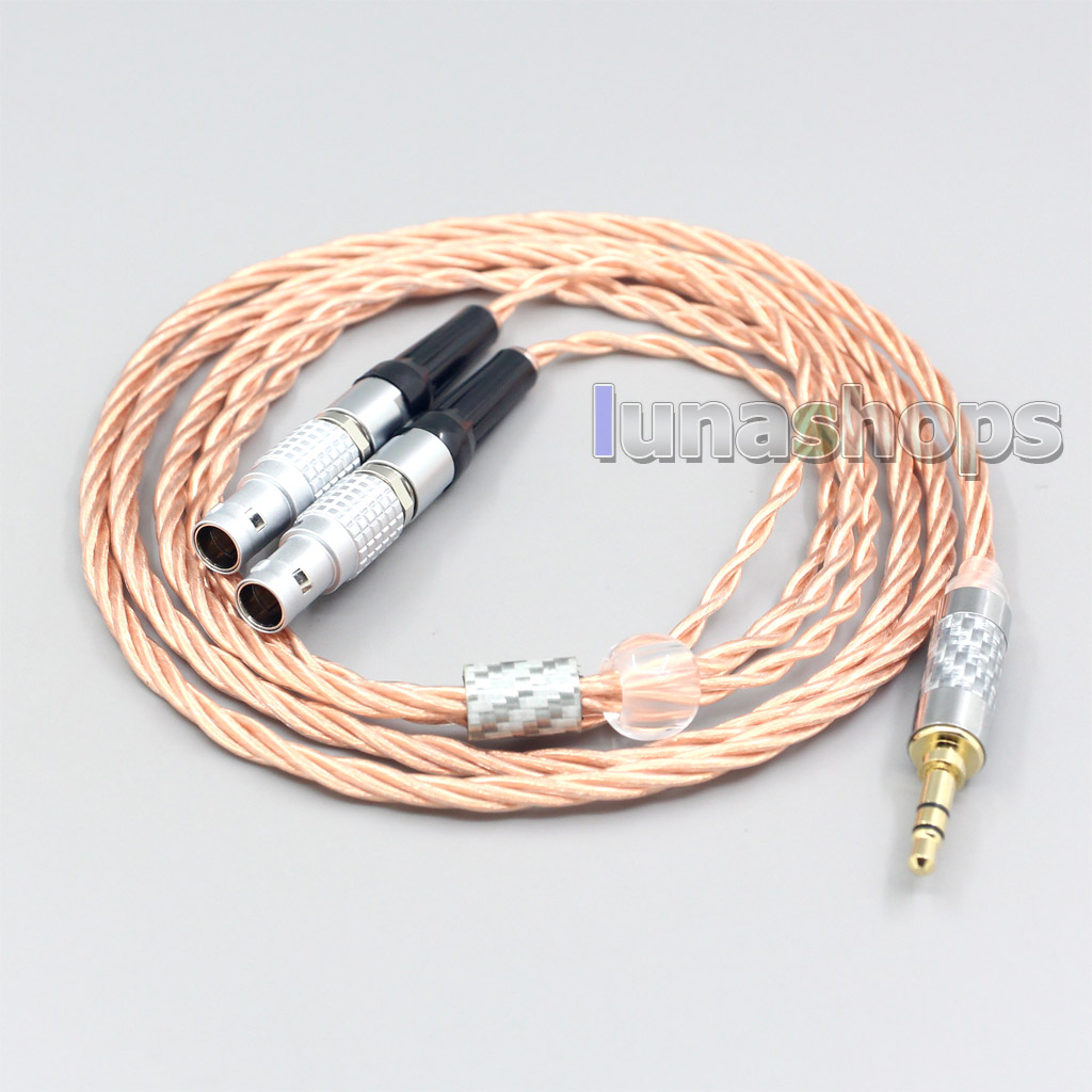 Silver Plated OCC Shielding Coaxial Cable For Focal Utopia Fidelity Circumaural Headphone