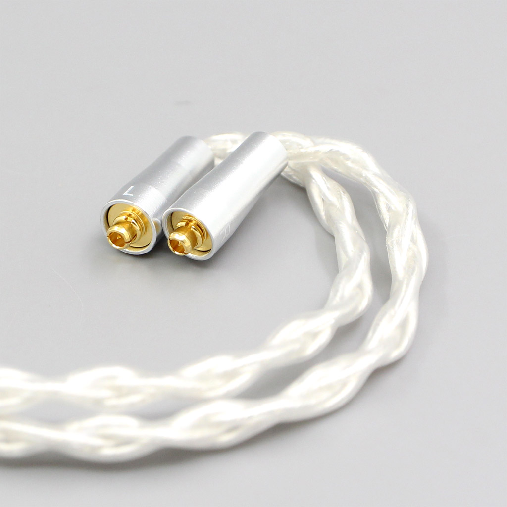 2.5mm 4.4mm XLR 8 Core Silver Plated  Earphone Cable For Westone W40 W50 W60 UM10 UM20 UM30 UM40 UM50 Pro